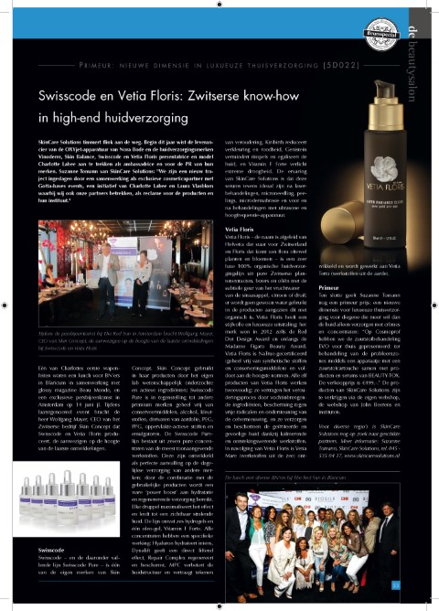 De Beautysalon September 2013 event SkinCare Solutions